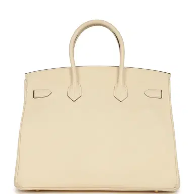 HERMÈS Pre-owned Hermes Birkin 35 Nata Clemence Gold Hardware | Thumbnail 4 HERMÈS Pre-owned Hermes Birkin 35 Nata Clemence Gold Hardware | Thumbnail 4