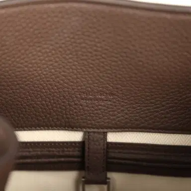 The Row The Row Soft Margaux 15 Bag Deep Brown Calfskin Silver Hardware | Thumbnail 12 The Row The Row Soft Margaux 15 Bag Deep Brown Calfskin Silver Hardware | Thumbnail 12
