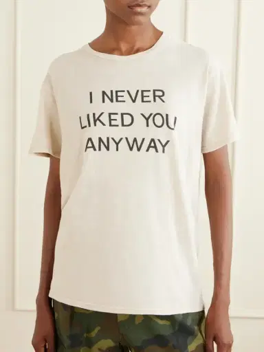 R13 Printed Cotton And Cashmere-blend T-shirt | Thumbnail 3 R13 Printed Cotton And Cashmere-blend T-shirt | Thumbnail 3