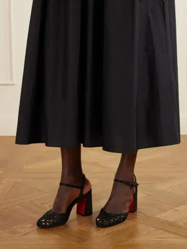 Christian Louboutin Jane Pump Nandina 85 Satin-crepe Pumps | Thumbnail 2 Christian Louboutin Jane Pump Nandina 85 Satin-crepe Pumps | Thumbnail 2