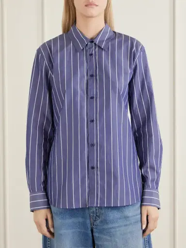 Nili Lotan Raphael Striped Cotton Shirt | Thumbnail 3 Nili Lotan Raphael Striped Cotton Shirt | Thumbnail 3