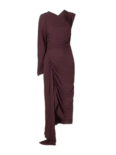 Victoria Beckham Off-the-shoulder Plissé Midi Dress | Thumbnail 1 Victoria Beckham Off-the-shoulder Plissé Midi Dress | Thumbnail 1