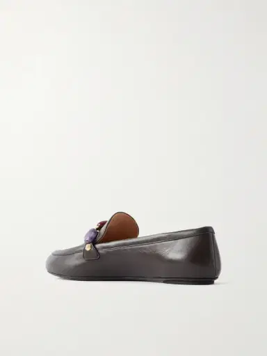 Gianvito Rossi Stone-mbellished Leather Loafers | Thumbnail 3 Gianvito Rossi Stone-mbellished Leather Loafers | Thumbnail 3