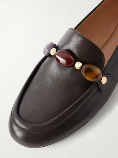 Gianvito Rossi Stone-mbellished Leather Loafers | Thumbnail 5 Gianvito Rossi Stone-mbellished Leather Loafers | Thumbnail 5