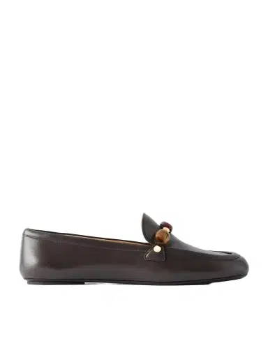 Gianvito Rossi Stone-mbellished Leather Loafers | Thumbnail 1 Gianvito Rossi Stone-mbellished Leather Loafers | Thumbnail 1