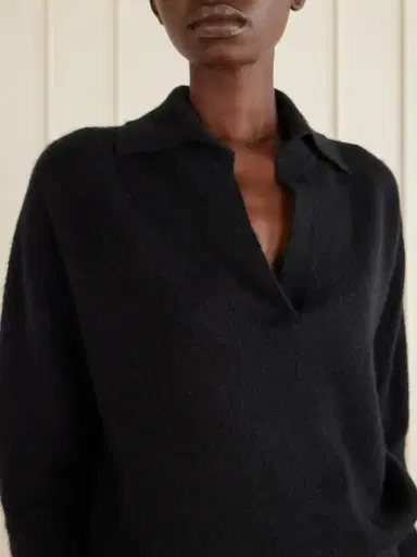 Tom Ford Ribbed Cashmere And Silk-blend Knitted Polo Shirt | Thumbnail 5 Tom Ford Ribbed Cashmere And Silk-blend Knitted Polo Shirt | Thumbnail 5