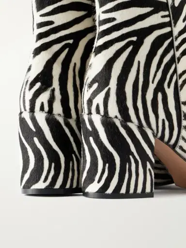 Gianvito Rossi Joelle Pony 70 Zebra-print Calf Hair Boots | Thumbnail 5 Gianvito Rossi Joelle Pony 70 Zebra-print Calf Hair Boots | Thumbnail 5