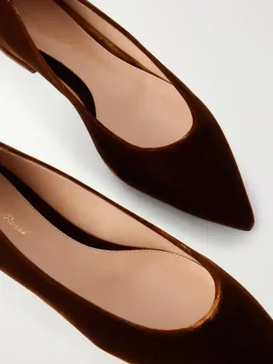 Gianvito Rossi Gianvito Velvet Ballet Flats | Thumbnail 5 Gianvito Rossi Gianvito Velvet Ballet Flats | Thumbnail 5