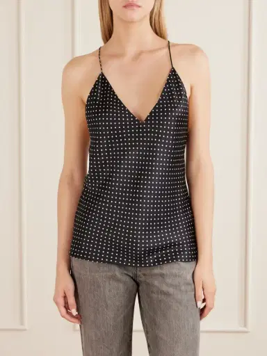 Nili Lotan Emile Polka-dot Silk-satin Cami | Thumbnail 3 Nili Lotan Emile Polka-dot Silk-satin Cami | Thumbnail 3