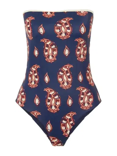 Johanna Ortiz Alta Mar Printed Strapless Swimsuit | Thumbnail 1 Johanna Ortiz Alta Mar Printed Strapless Swimsuit | Thumbnail 1