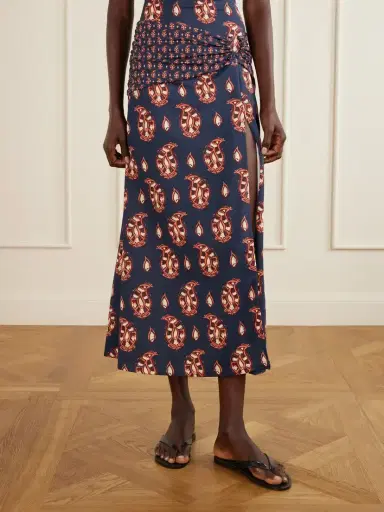 Johanna Ortiz Under The Sun Cutout Ruched Printed Stretch-jersey Skirt | Thumbnail 3 Johanna Ortiz Under The Sun Cutout Ruched Printed Stretch-jersey Skirt | Thumbnail 3
