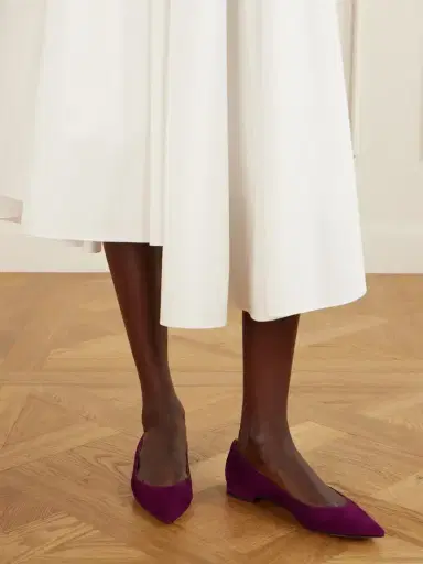 Gianvito Rossi Gianvito Suede Ballet Flats | Thumbnail 2 Gianvito Rossi Gianvito Suede Ballet Flats | Thumbnail 2