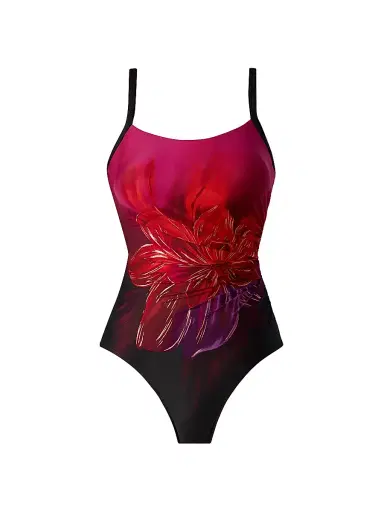 Miraclesuit Swim Women's Petali Rosa Starr One-Piece Swimsuit - Black Multi - Size 16 | Thumbnail 1 Miraclesuit Swim Women's Petali Rosa Starr One-Piece Swimsuit - Black Multi - Size 16 | Thumbnail 1