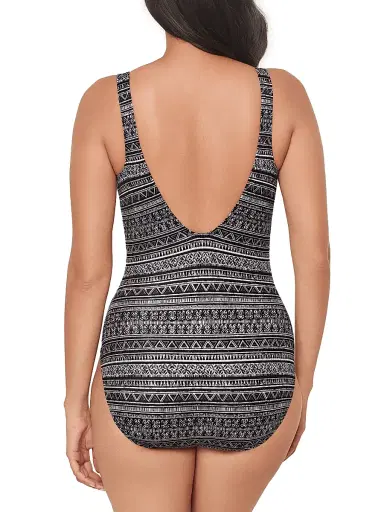 Miraclesuit Swim Women's Elysium Odyssey One-Piece Swimsuit - Black And White | Thumbnail 4 Miraclesuit Swim Women's Elysium Odyssey One-Piece Swimsuit - Black And White | Thumbnail 4