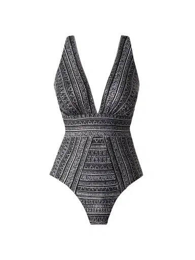 Miraclesuit Swim Women's Elysium Odyssey One-Piece Swimsuit - Black And White | Thumbnail 1 Miraclesuit Swim Women's Elysium Odyssey One-Piece Swimsuit - Black And White | Thumbnail 1