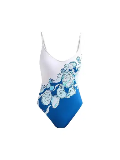 Lilly Pulitzer Women's Klynn Seashell Print One-Piece Swimsuit - Resort White - Size 10 | Thumbnail 1 Lilly Pulitzer Women's Klynn Seashell Print One-Piece Swimsuit - Resort White - Size 10 | Thumbnail 1