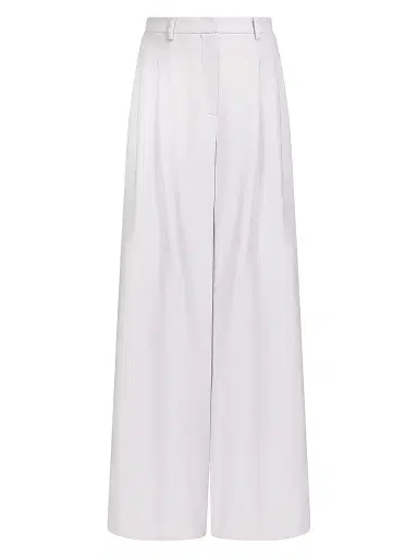 TWP Women's Avery Stretch-Wool Wide-Leg Trousers - Vapor Blue - Size 10 | Thumbnail 1 TWP Women's Avery Stretch-Wool Wide-Leg Trousers - Vapor Blue - Size 10 | Thumbnail 1