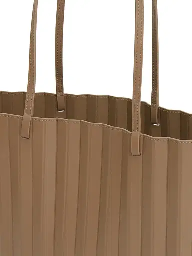 MANSUR GAVRIEL Women's Large Pleated Leather Tote Bag - Anise | Thumbnail 4 MANSUR GAVRIEL Women's Large Pleated Leather Tote Bag - Anise | Thumbnail 4