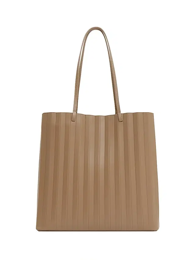 Women's Pleated Leather Tote Bag - Anise Women's Pleated Leather Tote Bag - Anise
