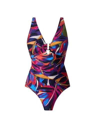 Magicsuit Women's Mariachi Kristi Tropical V-Neck One-Piece Swimsuit | Thumbnail 1 Magicsuit Women's Mariachi Kristi Tropical V-Neck One-Piece Swimsuit | Thumbnail 1
