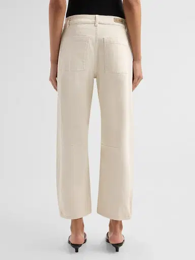 Le Jean Women's Frankie Studded Barrel-Leg Jeans - Bone - Size 31 | Thumbnail 3 Le Jean Women's Frankie Studded Barrel-Leg Jeans - Bone - Size 31 | Thumbnail 3