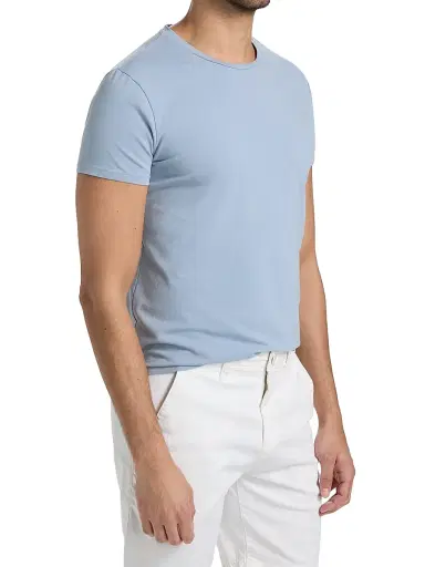 Monfrère Men's Dann Crewneck T-Shirt - Steel Blue - Size XXL | Thumbnail 4 Monfrère Men's Dann Crewneck T-Shirt - Steel Blue - Size XXL | Thumbnail 4