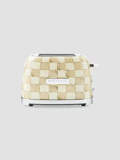 MacKenzie-Childs Mocha Check 2-Slice Toaster | Thumbnail 3 MacKenzie-Childs Mocha Check 2-Slice Toaster | Thumbnail 3