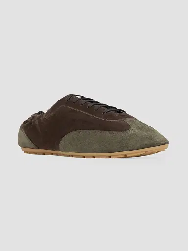 Saint Laurent Men's Lewis Sneakers in Suede - Brown Taupe | Thumbnail 2 Saint Laurent Men's Lewis Sneakers in Suede - Brown Taupe | Thumbnail 2