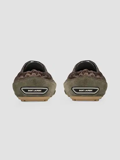 Saint Laurent Men's Lewis Sneakers in Suede - Brown Taupe | Thumbnail 3 Saint Laurent Men's Lewis Sneakers in Suede - Brown Taupe | Thumbnail 3
