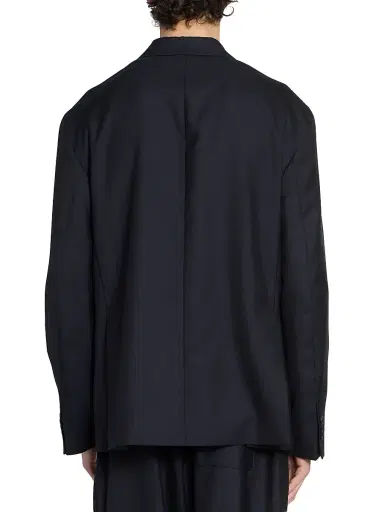 OFFICINE GÉNÉRALE Men's Merrick Wool-Cashmere-Silk Double-Breasted Blazer | Thumbnail 5 OFFICINE GÉNÉRALE Men's Merrick Wool-Cashmere-Silk Double-Breasted Blazer | Thumbnail 5
