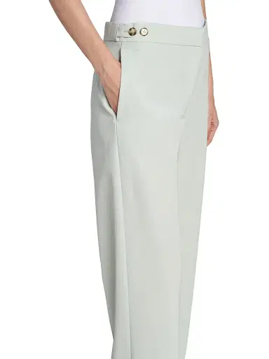 Stella McCartney Women's Tailored Wool Slim Pants - Frosty Blue | Thumbnail 6 Stella McCartney Women's Tailored Wool Slim Pants - Frosty Blue | Thumbnail 6