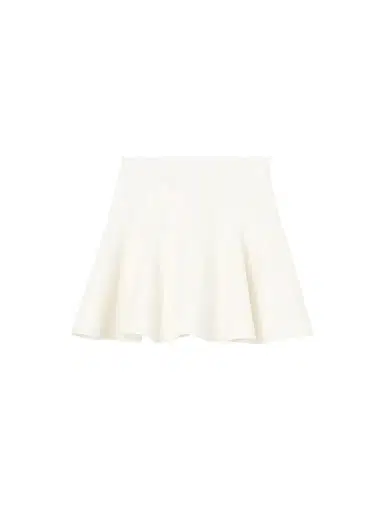 Burberry Women's Cotton Fit & Flare Mini Skirt - Tundra White - Size 16 | Thumbnail 1 Burberry Women's Cotton Fit & Flare Mini Skirt - Tundra White - Size 16 | Thumbnail 1