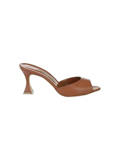 Manolo Blahnik Women's Jadarona 70MM Leather Mules | Thumbnail 1 Manolo Blahnik Women's Jadarona 70MM Leather Mules | Thumbnail 1