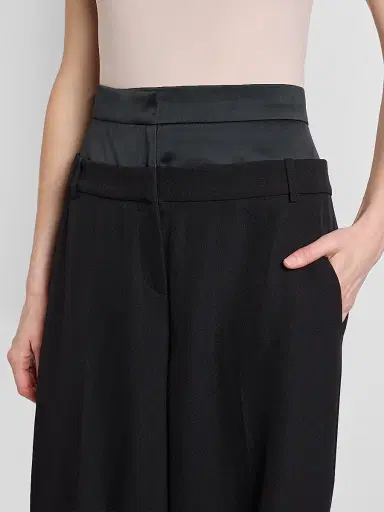 Erdem Women's Grain De Poudre Wide-Leg Trousers | Thumbnail 5 Erdem Women's Grain De Poudre Wide-Leg Trousers | Thumbnail 5