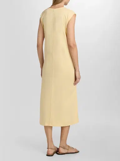 TOTEME Women's Tie-Waist Jersey Midi Dress | Thumbnail 5 TOTEME Women's Tie-Waist Jersey Midi Dress | Thumbnail 5