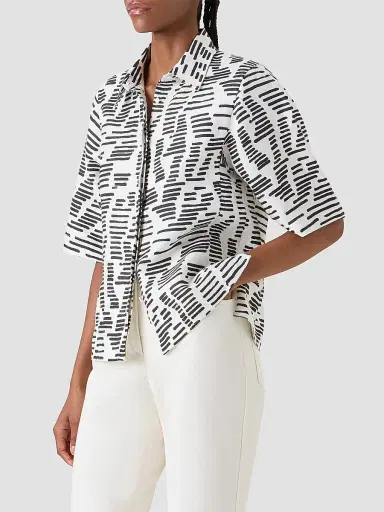 Akris Women's Dance Movements Linen Toile Blouse | Thumbnail 6 Akris Women's Dance Movements Linen Toile Blouse | Thumbnail 6