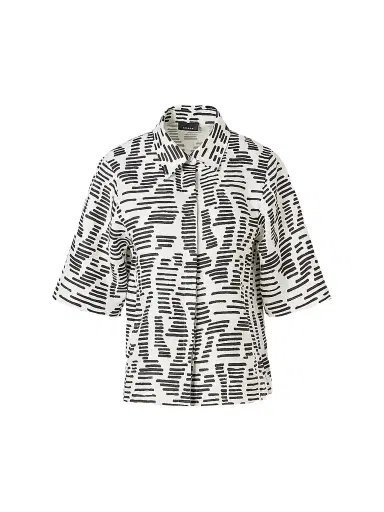 Akris Women's Dance Movements Linen Toile Blouse | Thumbnail 1 Akris Women's Dance Movements Linen Toile Blouse | Thumbnail 1