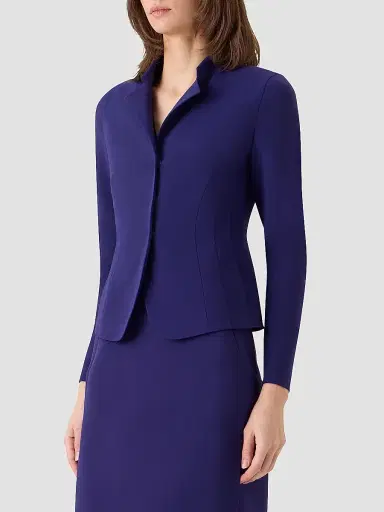 Akris Women's Hamer Double-Faced Wool Jacket - Dark Purple - Size 14 | Thumbnail 6 Akris Women's Hamer Double-Faced Wool Jacket - Dark Purple - Size 14 | Thumbnail 6