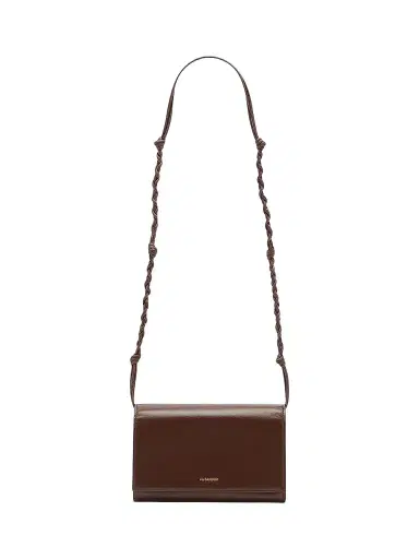 Jil Sander Women's Tangle Leather Wallet-On-Strap | Thumbnail 1 Jil Sander Women's Tangle Leather Wallet-On-Strap | Thumbnail 1