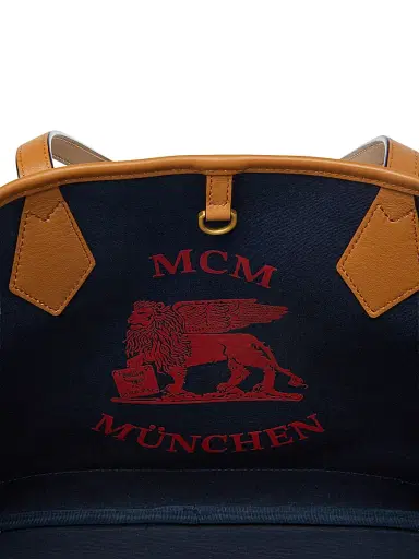 MCM Women's Small Liz Visetos Canvas Shopper Tote Bag | Thumbnail 6 MCM Women's Small Liz Visetos Canvas Shopper Tote Bag | Thumbnail 6
