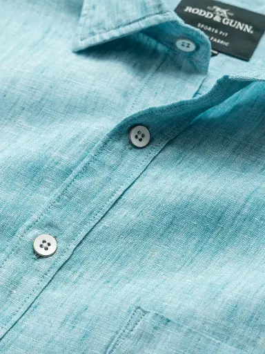 Rodd & Gunn Men's Coromandel Textured Shirt - Washed Teal - Size XL | Thumbnail 5 Rodd & Gunn Men's Coromandel Textured Shirt - Washed Teal - Size XL | Thumbnail 5