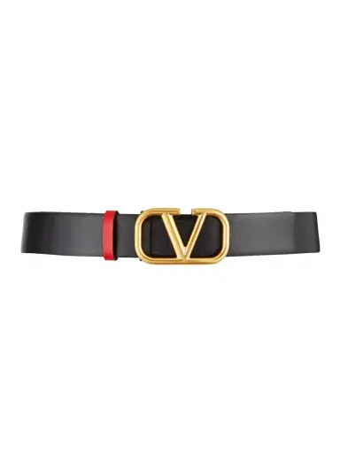 Valentino Garavani VLogo Reversible Leather Belt, 30mm | Thumbnail 3 Valentino Garavani VLogo Reversible Leather Belt, 30mm | Thumbnail 3
