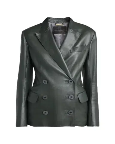 Giorgio Armani Tailored Leather Blazer Jacket | Thumbnail 1 Giorgio Armani Tailored Leather Blazer Jacket | Thumbnail 1