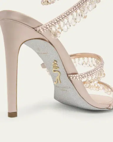 René Caovilla Chandelier Satin Snake Ankle Wrap Sandals | Thumbnail 5 René Caovilla Chandelier Satin Snake Ankle Wrap Sandals | Thumbnail 5