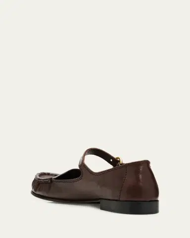 Miu Miu Leather Mary Jane Loafers | Thumbnail 4 Miu Miu Leather Mary Jane Loafers | Thumbnail 4