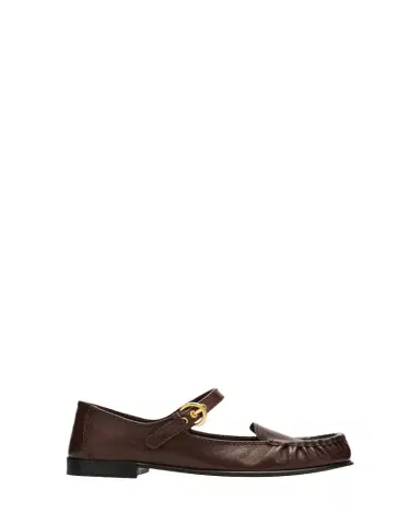 Miu Miu Leather Mary Jane Loafers | Thumbnail 1 Miu Miu Leather Mary Jane Loafers | Thumbnail 1