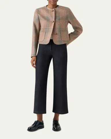 Akris punto Glen Plaid Wool Jacket | Thumbnail 2 Akris punto Glen Plaid Wool Jacket | Thumbnail 2