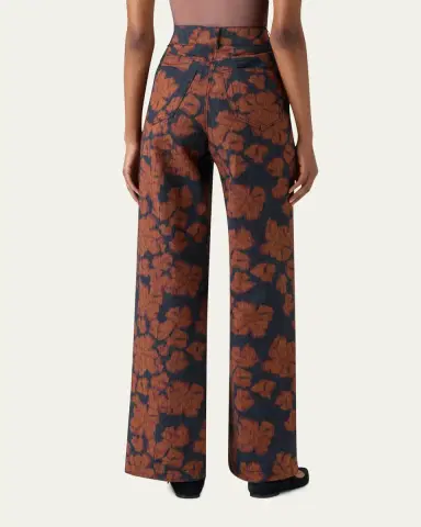 Akris punto Cooper Ikat Flower Pants in Cotton Canvas | Thumbnail 2 Akris punto Cooper Ikat Flower Pants in Cotton Canvas | Thumbnail 2