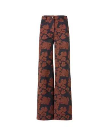 Akris punto Cooper Ikat Flower Pants in Cotton Canvas | Thumbnail 1 Akris punto Cooper Ikat Flower Pants in Cotton Canvas | Thumbnail 1