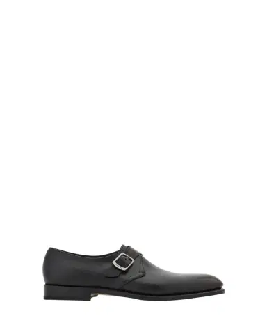 Ferragamo Men's Sullivan Tramezza Leather Monk-Strap Loafers | Thumbnail 1 Ferragamo Men's Sullivan Tramezza Leather Monk-Strap Loafers | Thumbnail 1